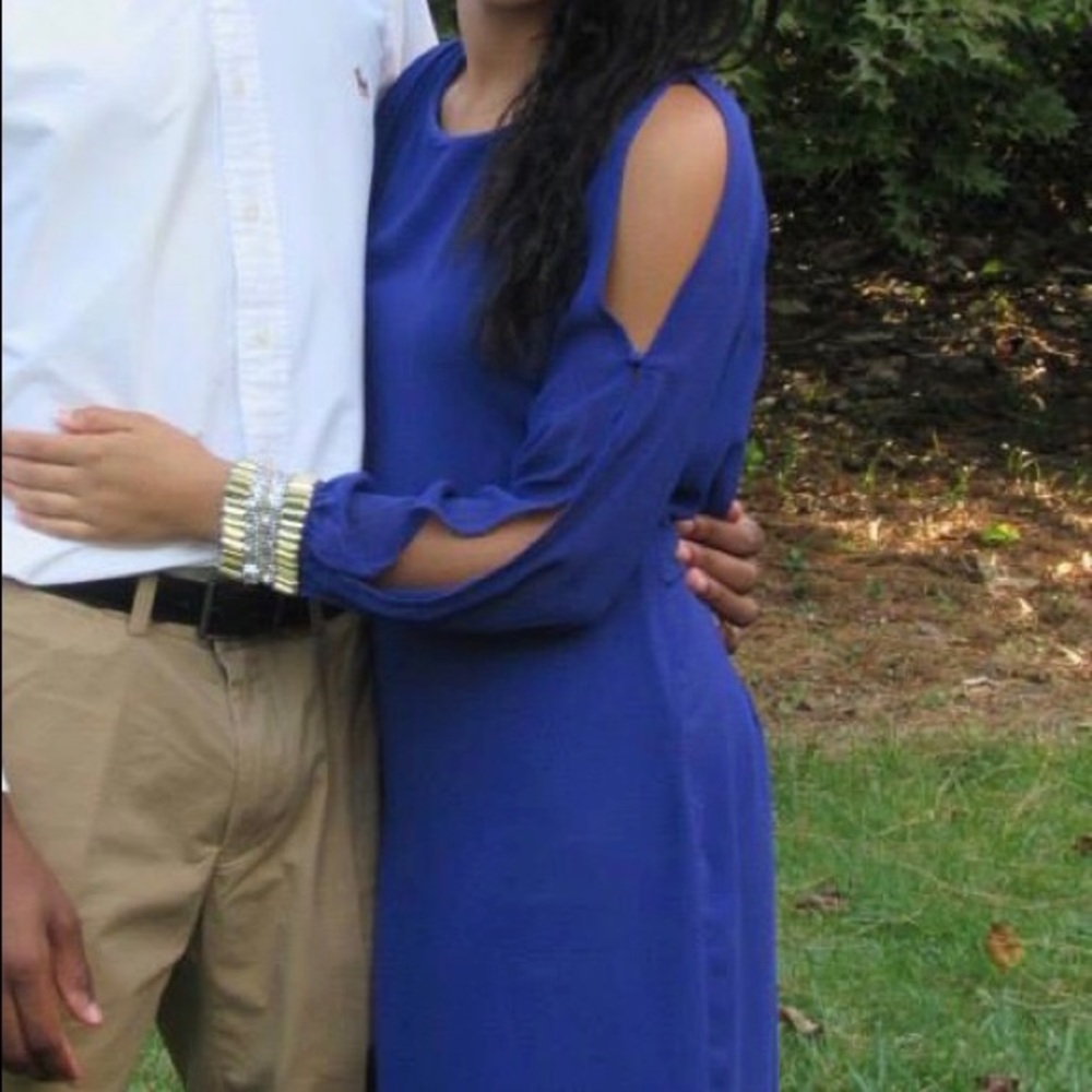 Francesca’s Long Sleeve Purple Dress